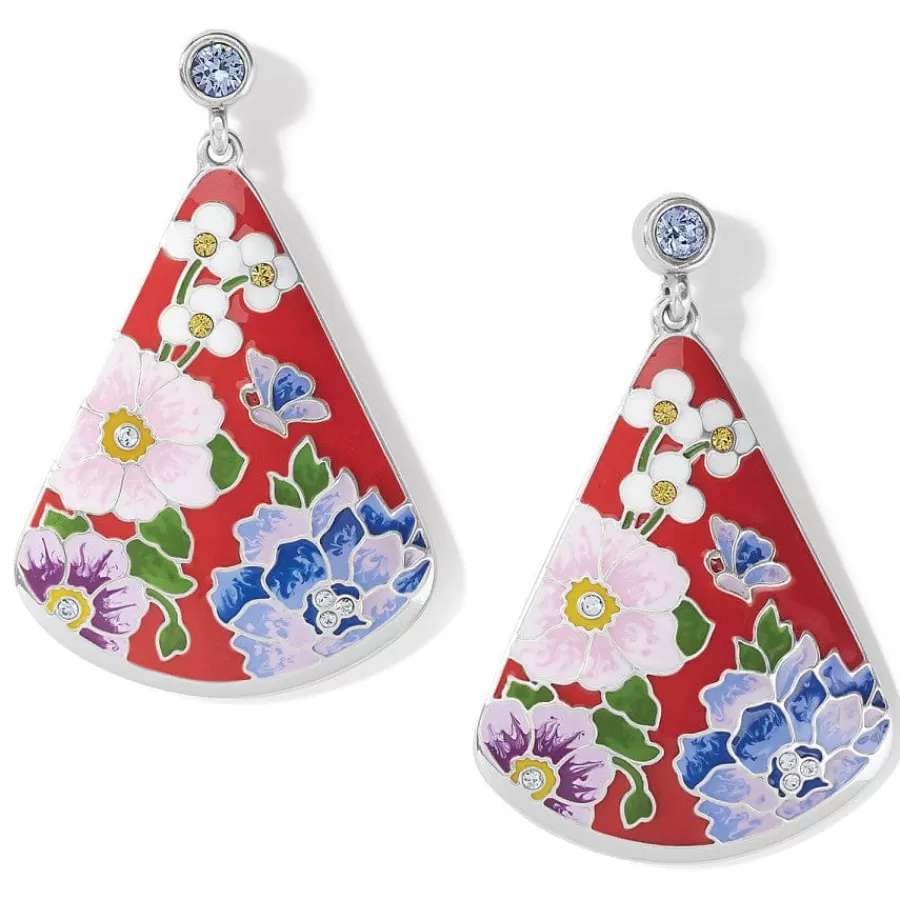 Earrings>Brighton Blossom Hill Rouge Post Drop Earrings Red-Multi