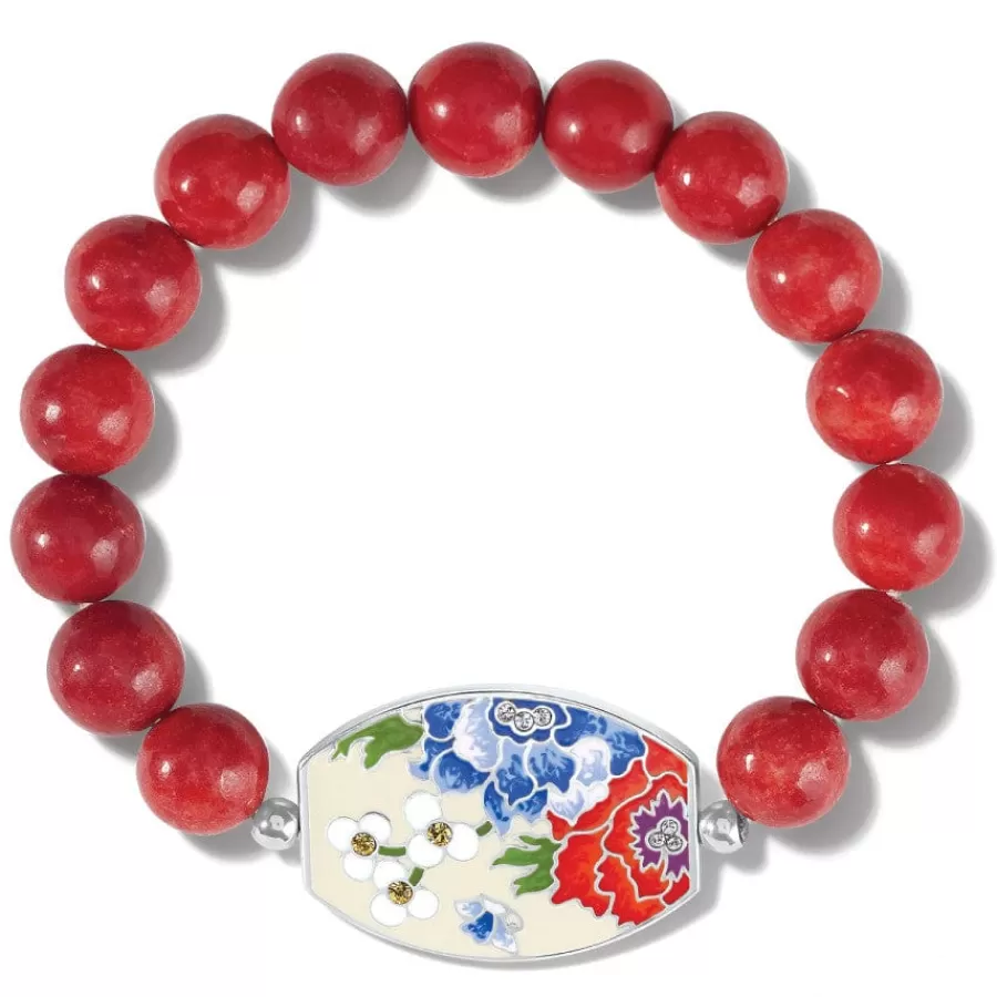 Bracelets>Brighton Blossom Hill Rouge Stretch Bracelet Red-Multi