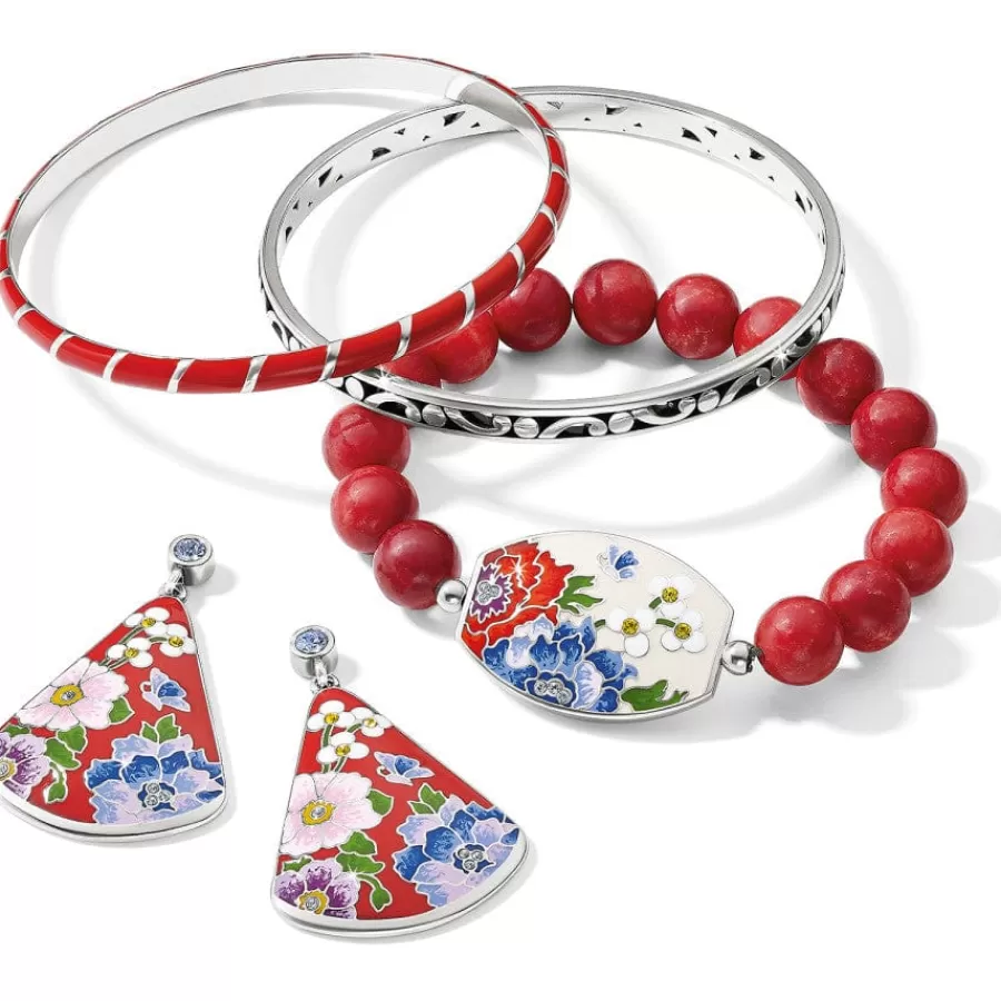 Bracelets>Brighton Blossom Hill Rouge Stretch Bracelet Red-Multi