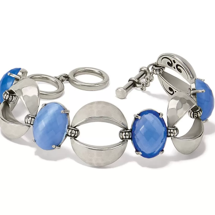 Bracelets>Brighton Blue Moon Link Bracelet Silver-Blue