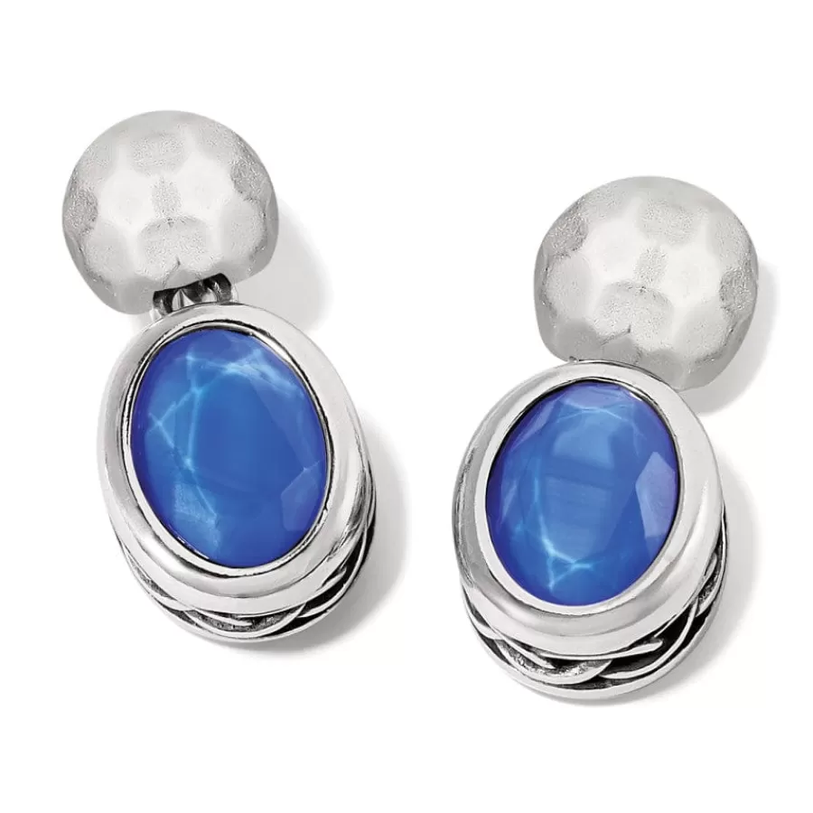 Earrings>Brighton Blue Moon Post Drop Earrings Silver-Blue