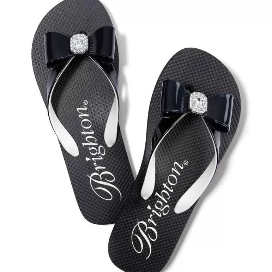 Flip Flops>Brighton Bopeep Flip Flops Black-White