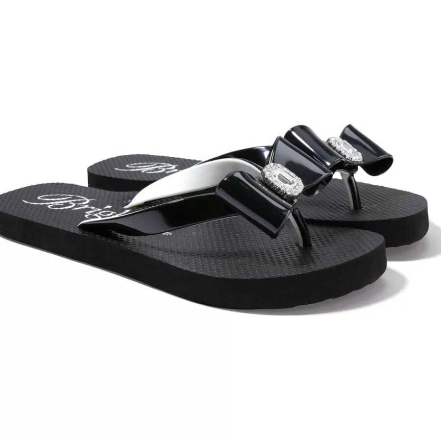 Flip Flops>Brighton Bopeep Flip Flops Black-White