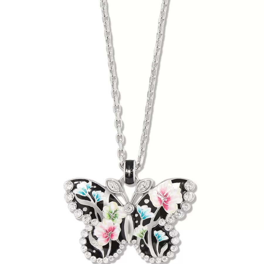 Necklaces>Brighton Botanique Butterfly Necklace Silver-Multi