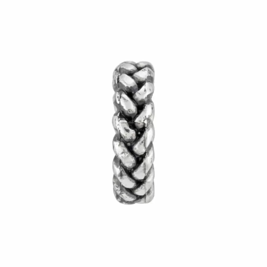 Beads & Spacers>Brighton Braid Spacer Silver