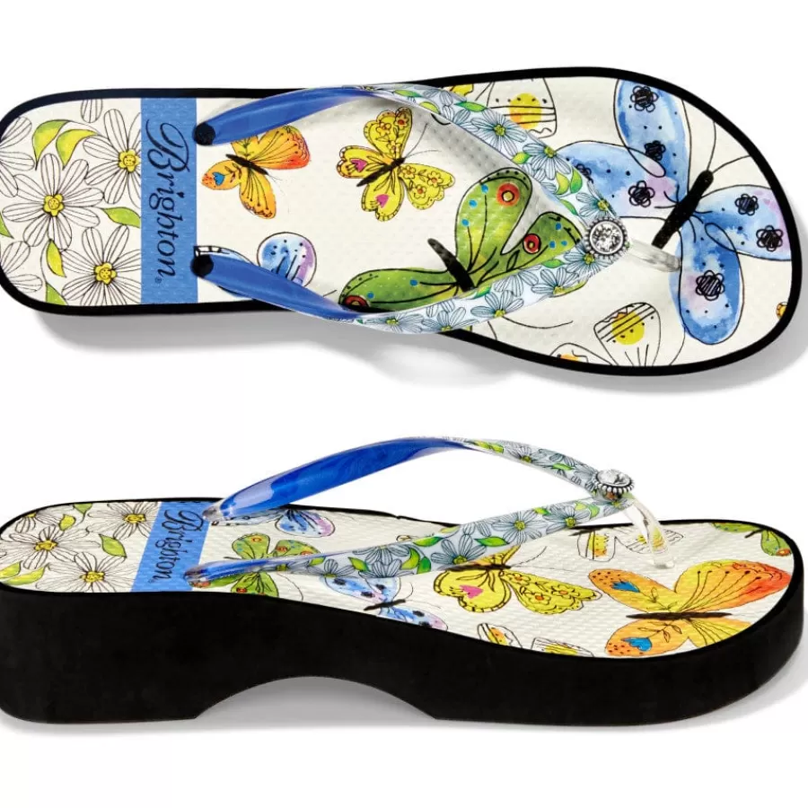 Flip Flops>Brighton Breeze Wedge Flip Flops Multi