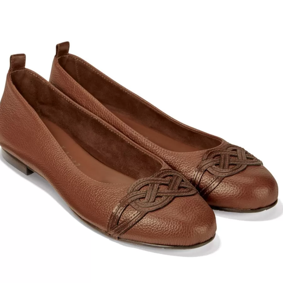 Flats>Brighton Brigit Ballerinas Bourbon