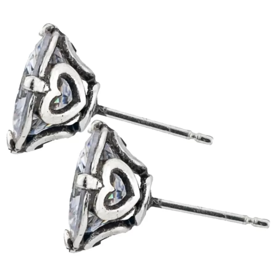 Earrings>Brighton Brilliance 8MM Post Earrings Silver