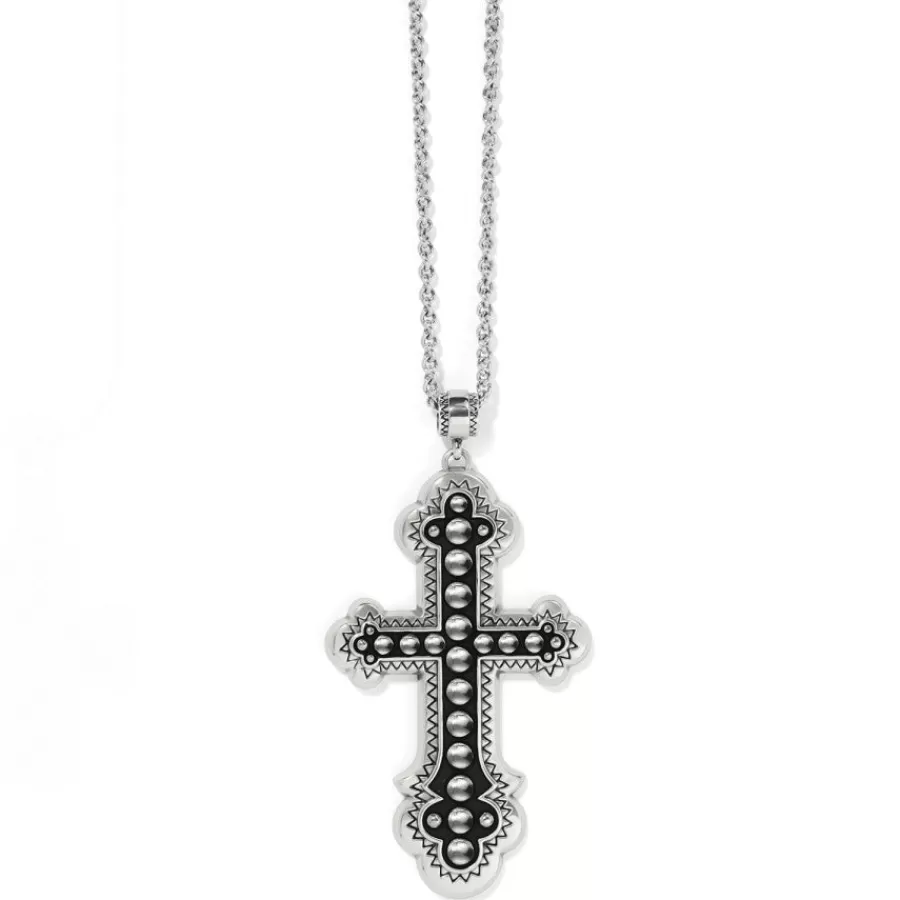 Necklaces>Brighton Calvary Cross Convertible Necklace Silver