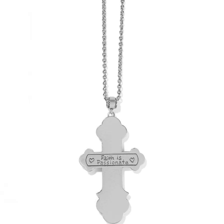 Necklaces>Brighton Calvary Cross Convertible Necklace Silver