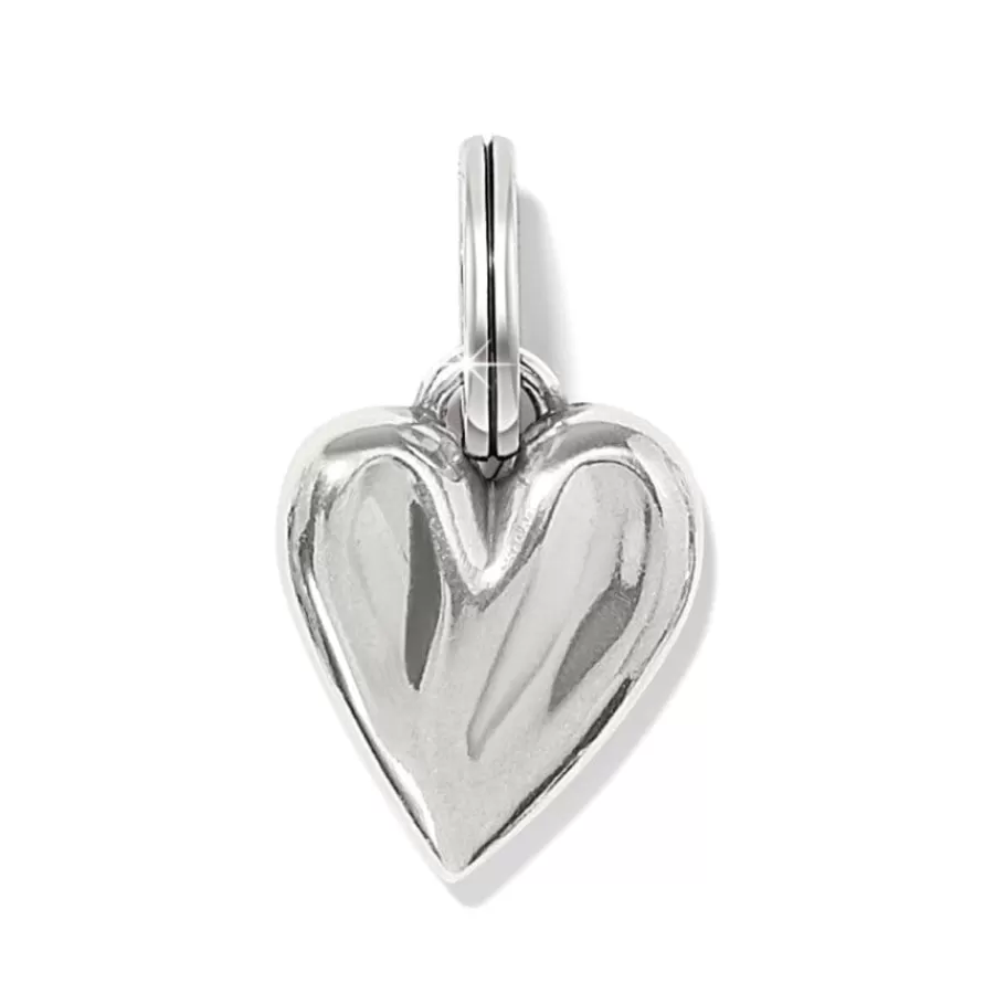 Charms>Brighton Cascade Heart Charm Silver-Gold