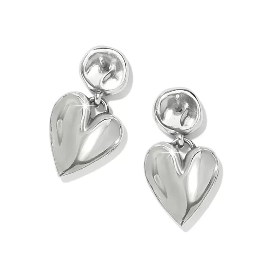 Earrings>Brighton Cascade Heart Post Earrings Silver-Gold