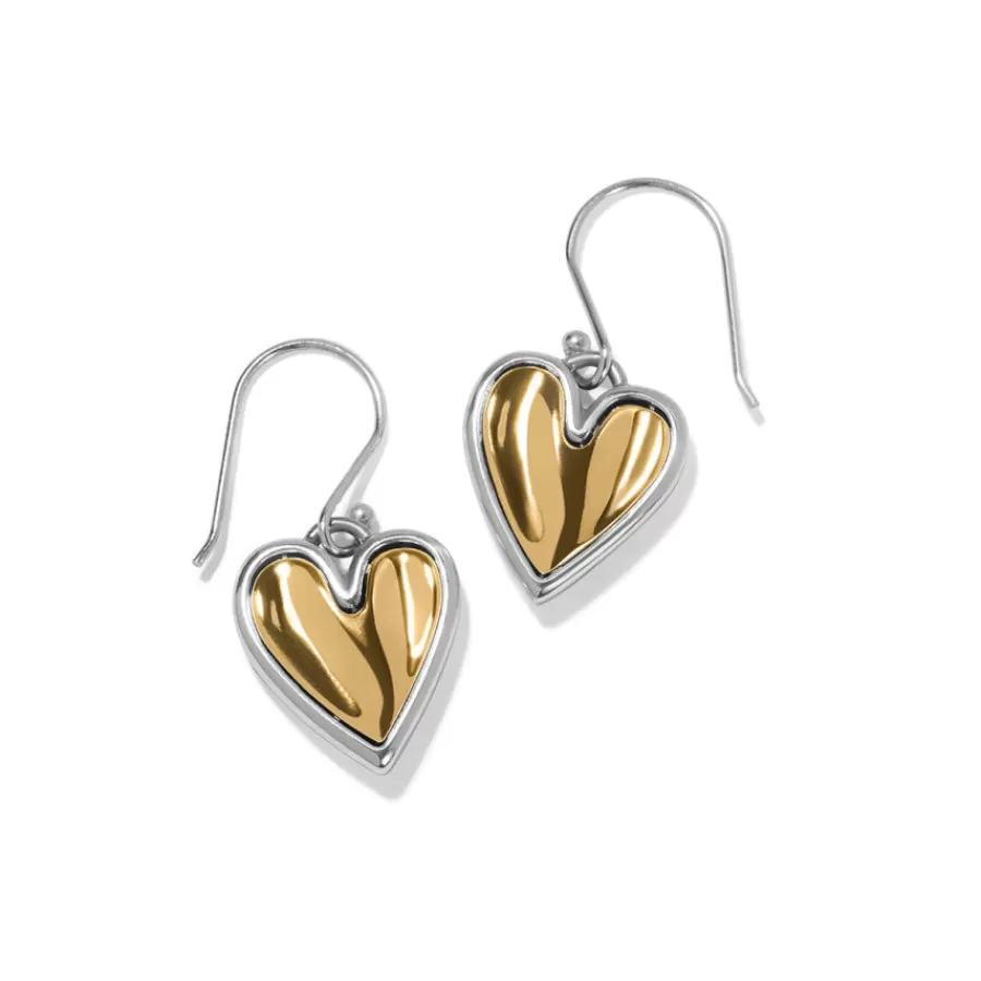 Earrings>Brighton Cascade Heart Reversible French Wire Earrings Silver