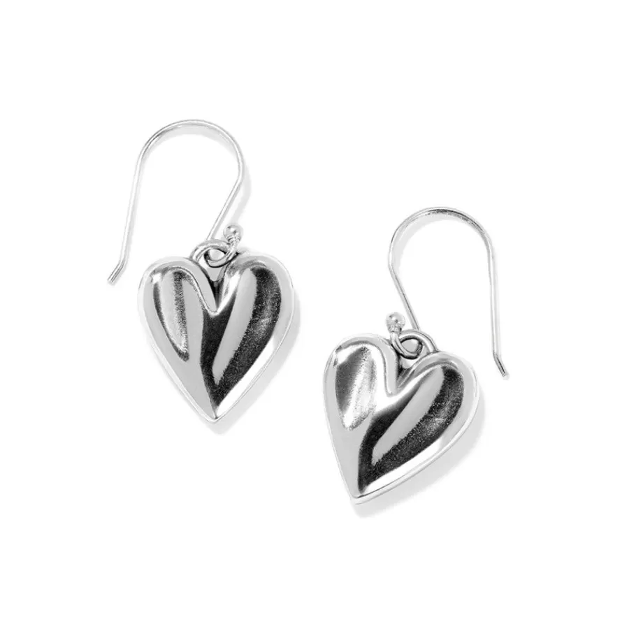 Earrings>Brighton Cascade Heart Reversible French Wire Earrings Silver