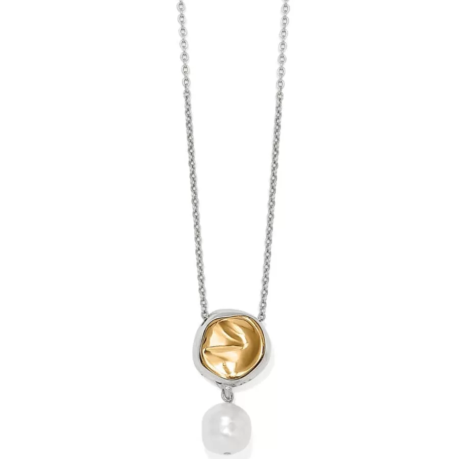 Necklaces>Brighton Cascade Round Pearl Necklace Silver-Pearl