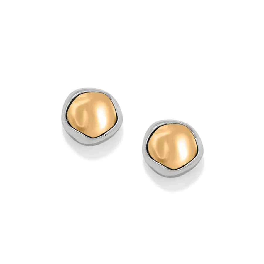 Earrings>Brighton Cascade Round Post Earrings Silver-Gold