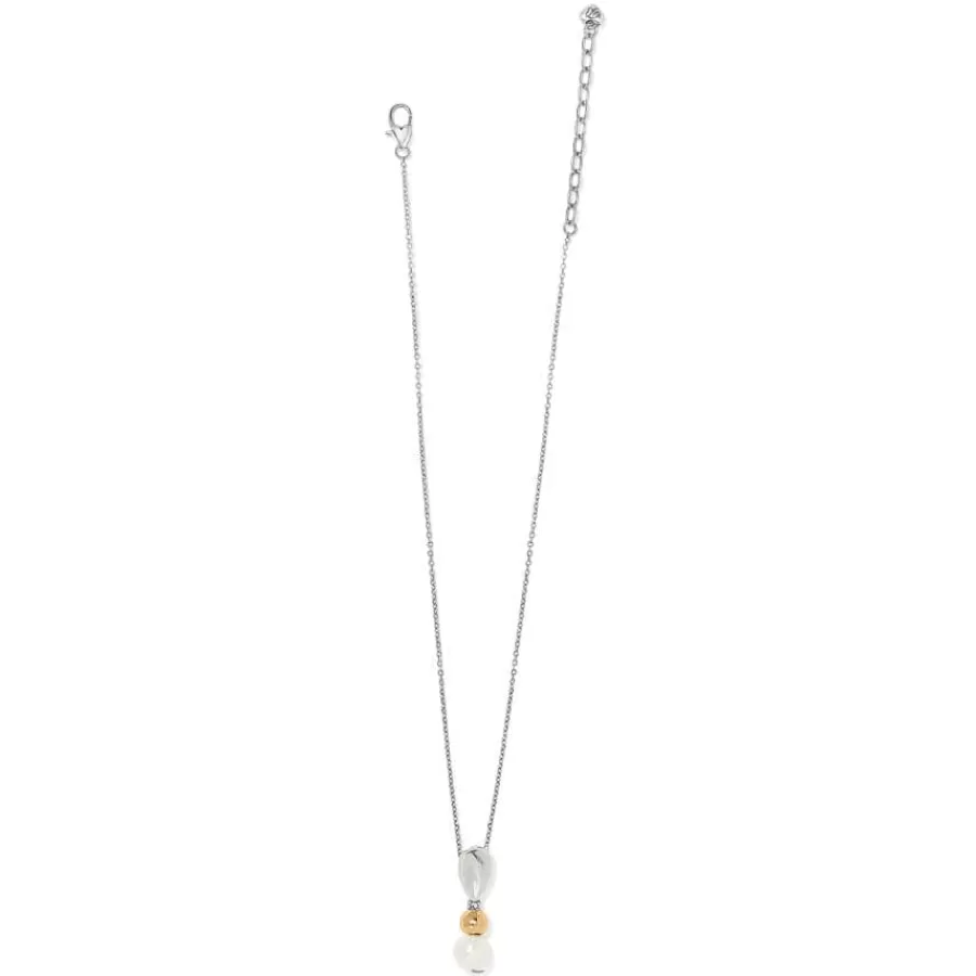 Necklaces>Brighton Cascade Unity Pearl Necklace Silver-Gold