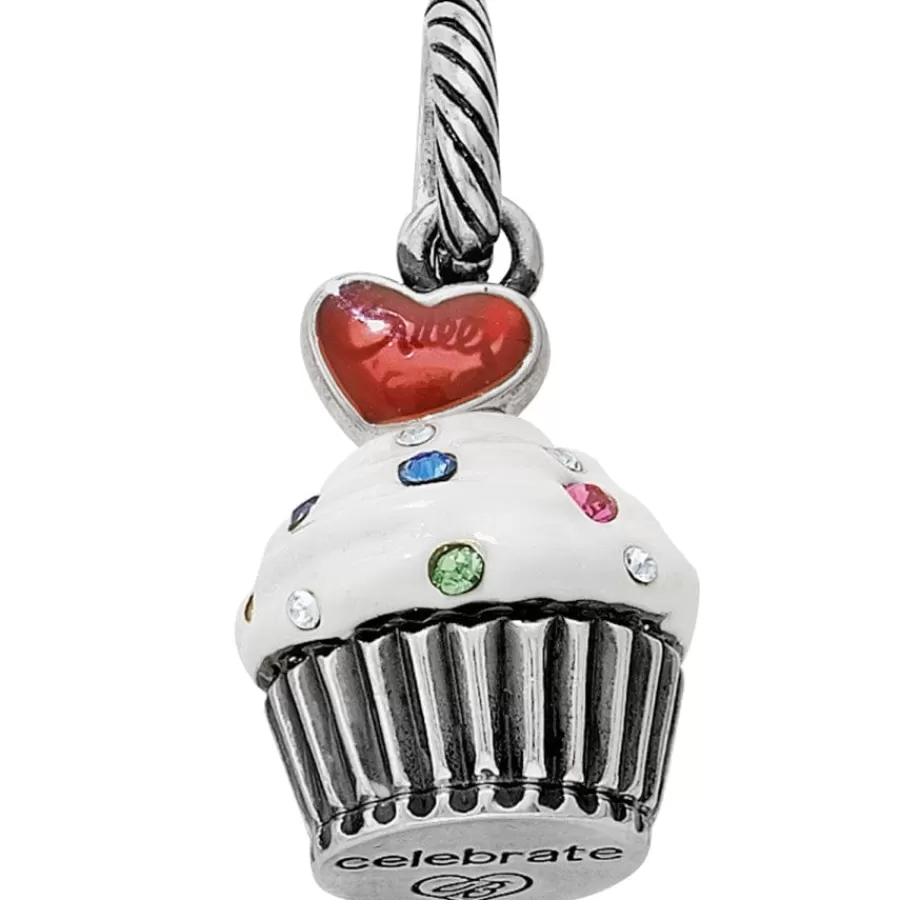 Charms>Brighton Celebrate Cupcake Charm White-Multi