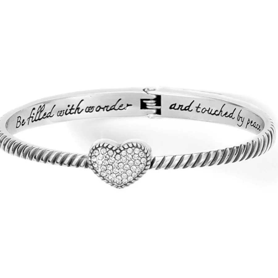 Bracelets | Smart Bands>Brighton Celestia Heart Hinged Bangle Silver