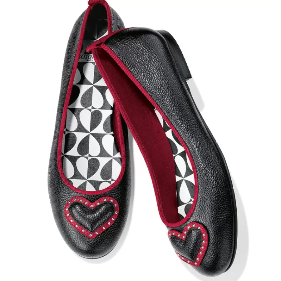 Flats>Brighton Cherie Ballerinas Black-Red