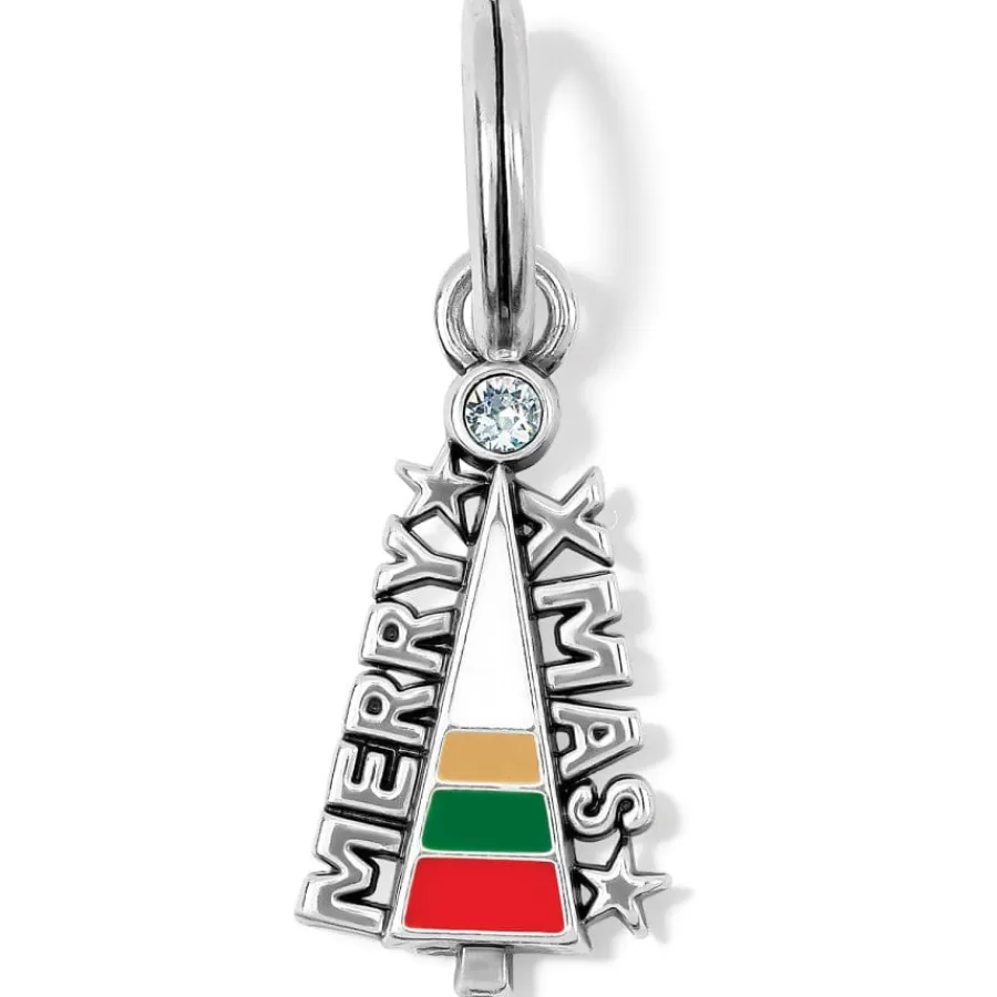 Charms>Brighton Christmas Cheer Charm Silver-Multi