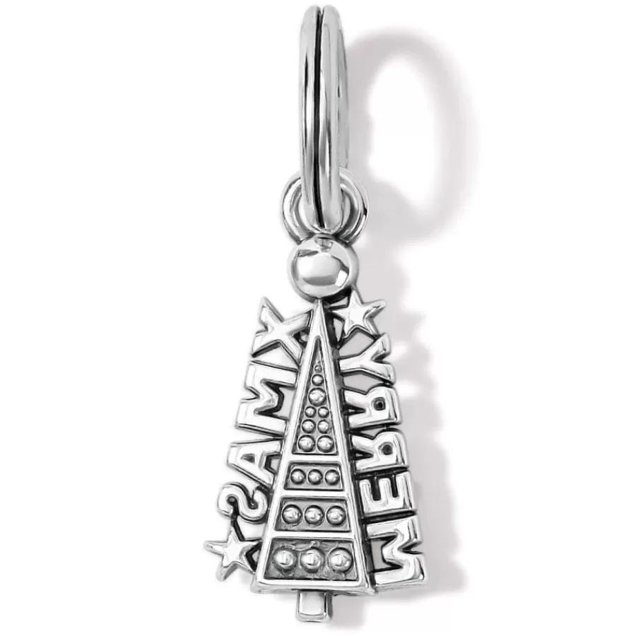 Charms>Brighton Christmas Cheer Charm Silver-Multi