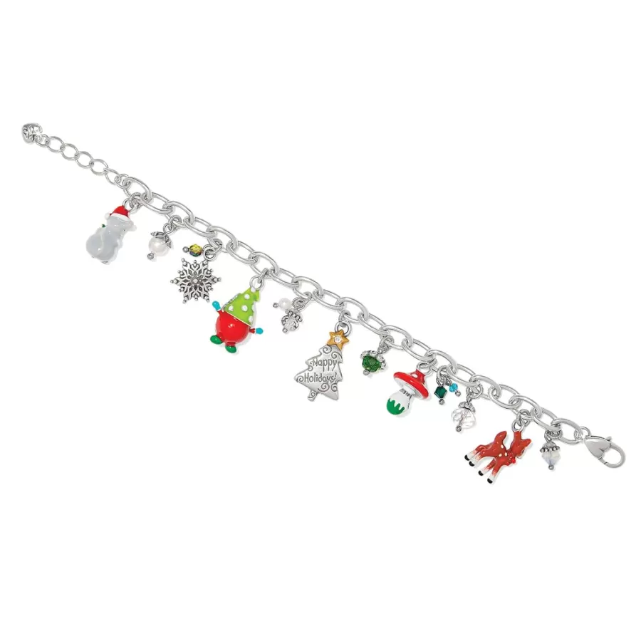 Bracelets>Brighton Christmas Forest Charm Bracelet Silver-Multi