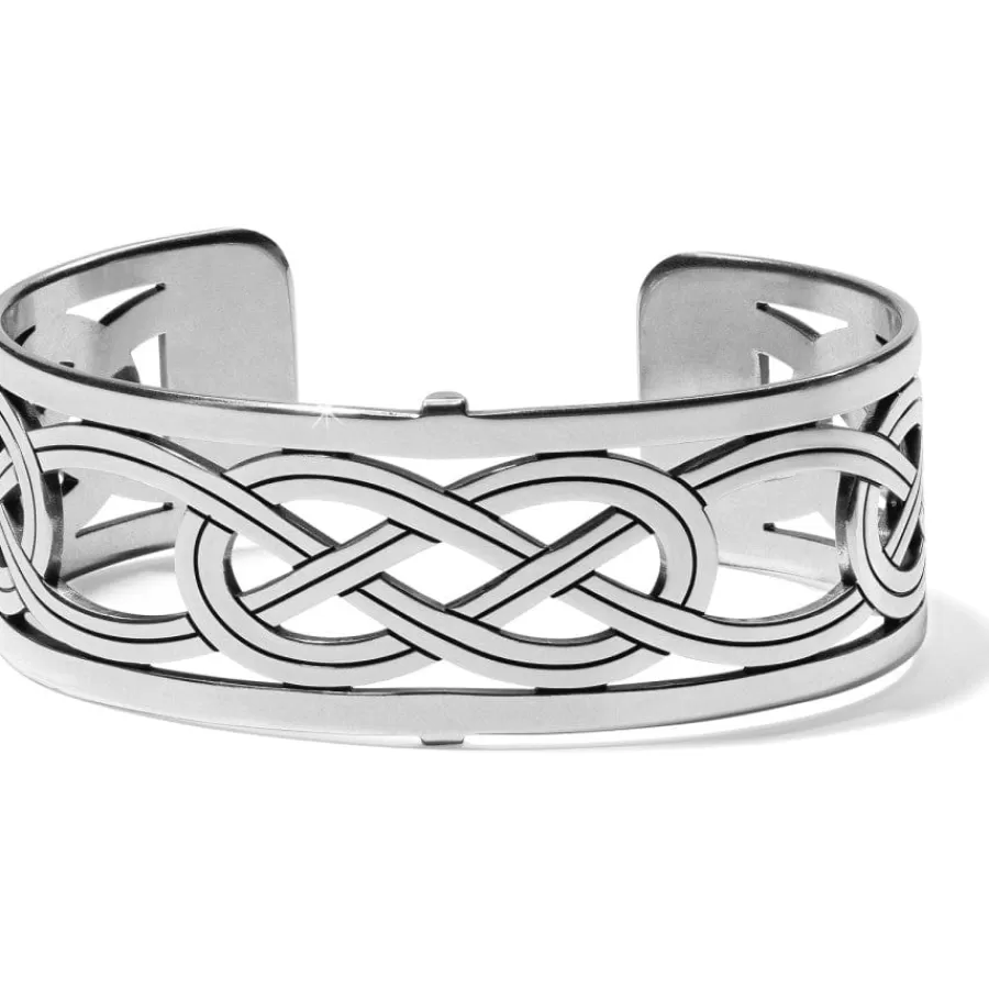 Bracelets>Brighton Christo Interlok Narrow Cuff Bracelet Silver