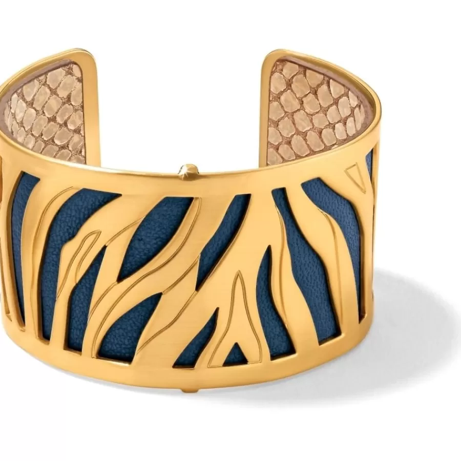 Bracelets>Brighton Christo Johannesburg Wide Cuff Bracelet Set Gold-GoldSnake