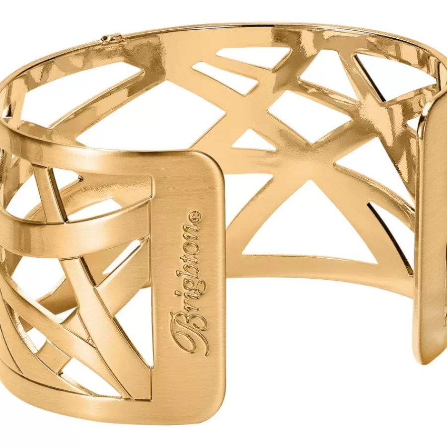 Bracelets>Brighton Christo Maritzburg Wide Cuff Bracelet Gold