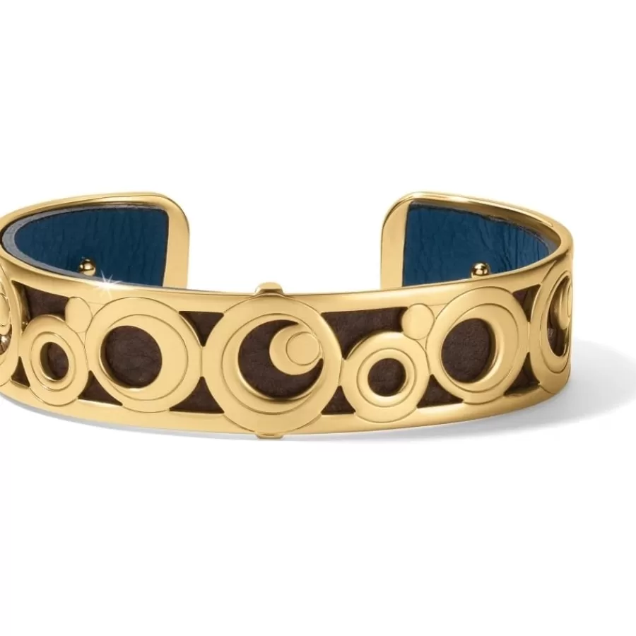 Bracelets>Brighton Christo Maui Slim Cuff Bracelet Set Gold-Chocolate