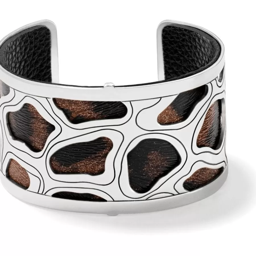 Bracelets>Brighton Christo Nairobi Wide Cuff Bracelet Set Silver-Leopard