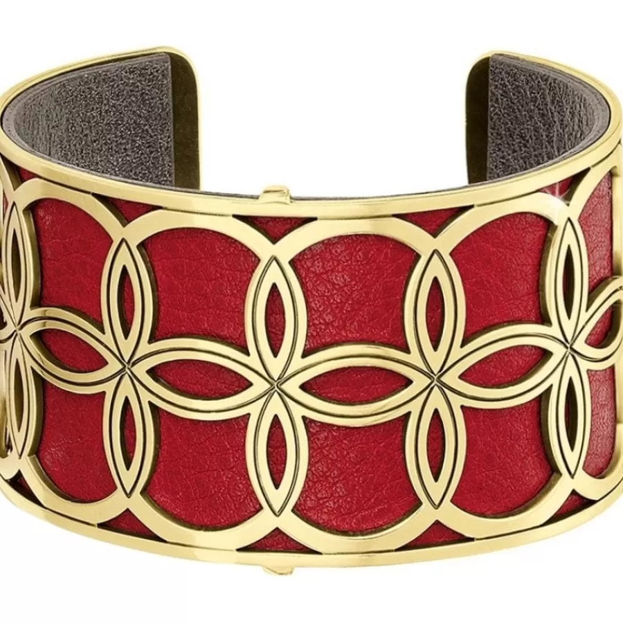 Bracelets>Brighton Christo NYC Wide Cuff Bracelet Set Gold-Lipstick