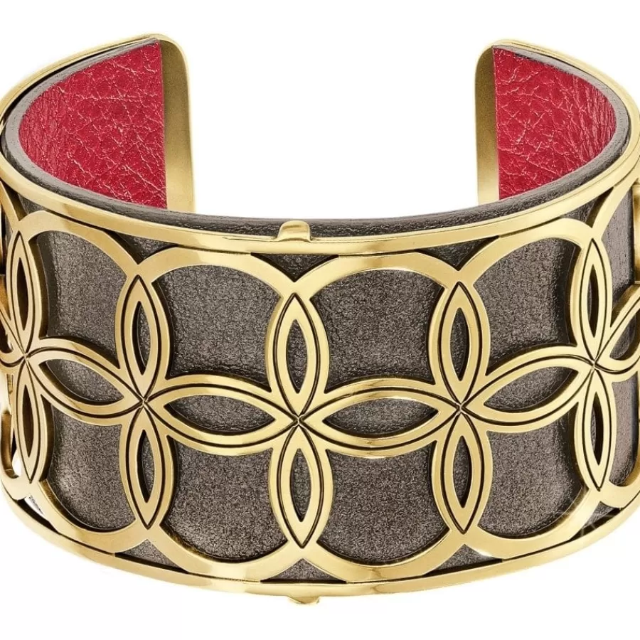 Bracelets>Brighton Christo NYC Wide Cuff Bracelet Set Gold-Lipstick