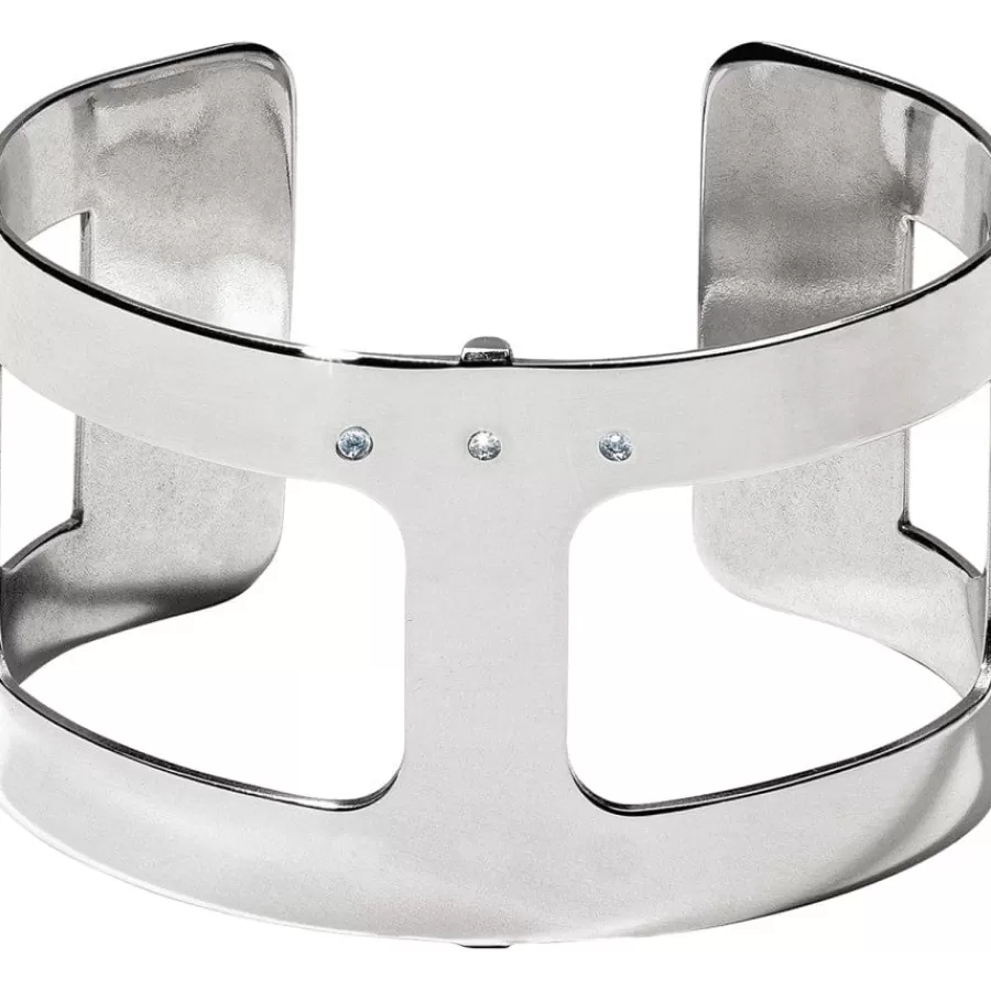 Bracelets>Brighton Christo Pasadena Wide Cuff Bracelet Silver