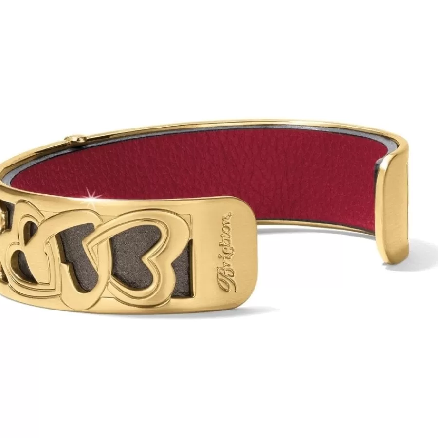 Bracelets>Brighton Christo Venice Slim Cuff Bracelet Set Gold-Pewter