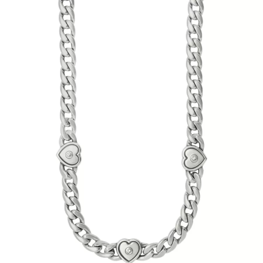 Necklaces>Brighton Cleo Heart Reversible Necklace Silver