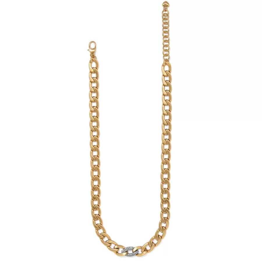 Necklaces>Brighton Cleo Pave Link Necklace