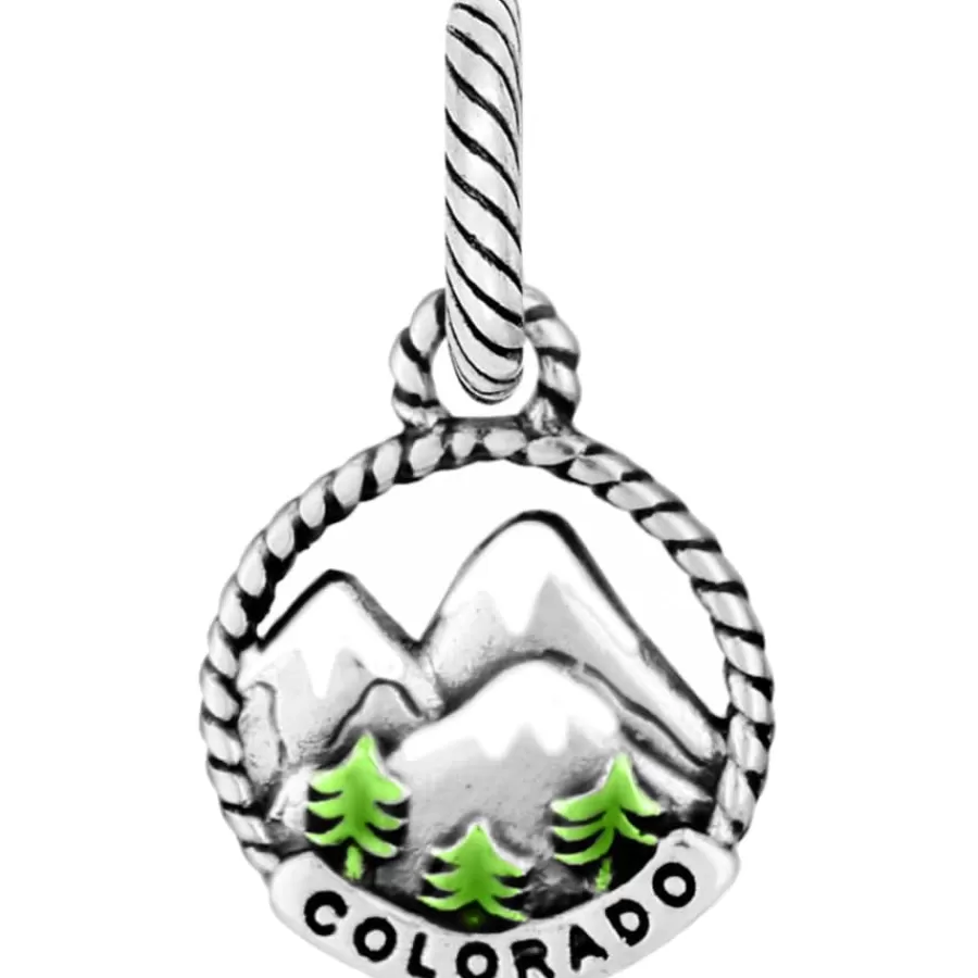 Charms>Brighton Colorado Charm Silver-Green