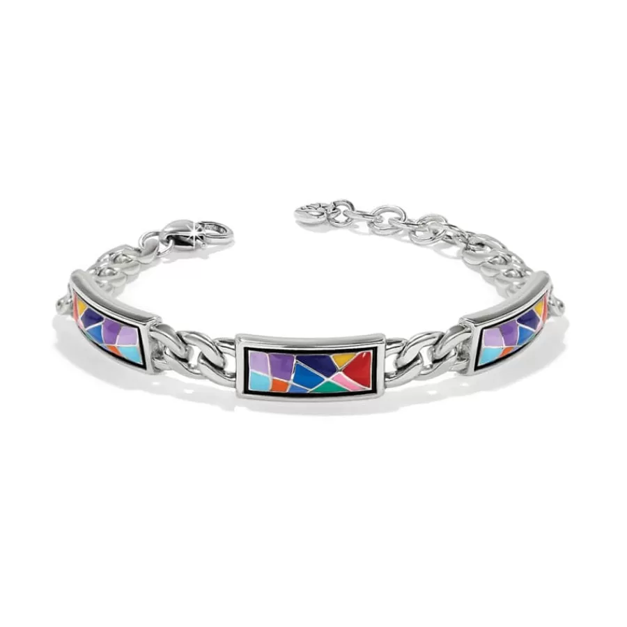 Bracelets>Brighton Colormix Block Bracelet Silver-Multi