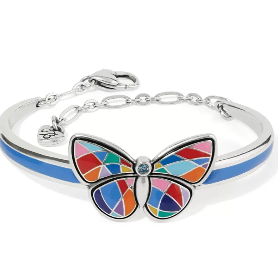 Bracelets>Brighton Colormix Butterfly Bar Bracelet Silver-Multi