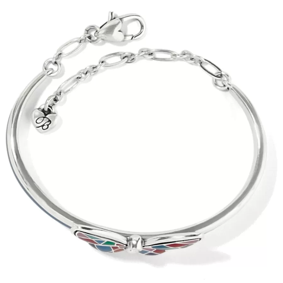 Bracelets>Brighton Colormix Butterfly Bar Bracelet Silver-Multi