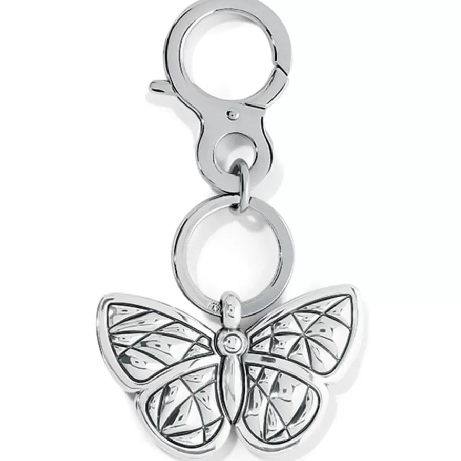 Key Fobs>Brighton Colormix Butterfly Handbag Fob Silver-Multi