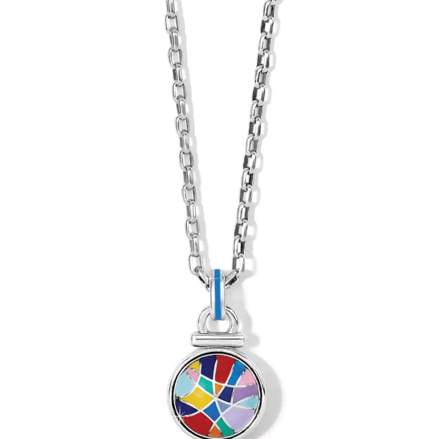 Necklaces>Brighton Colormix Domed Necklace Silver-Multi