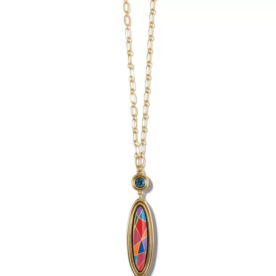 Necklaces>Brighton Colormix Jewel Mid Necklace Gold-Multi