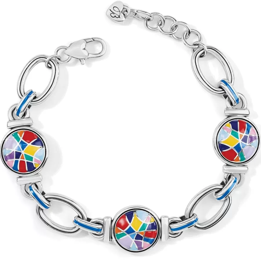 Bracelets>Brighton Colormix Link Bracelet Silver-Multi