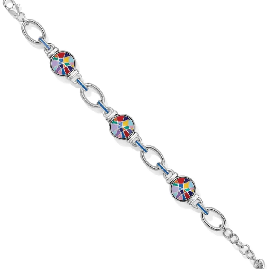 Bracelets>Brighton Colormix Link Bracelet Silver-Multi