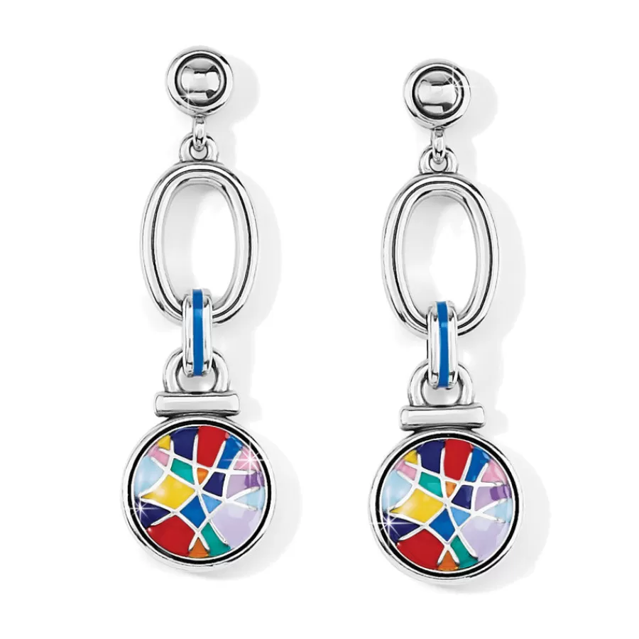 Earrings>Brighton Colormix Post Earrings Silver-Multi