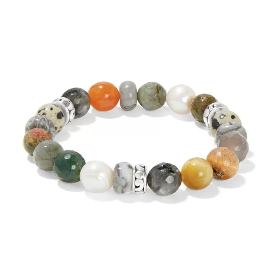 Bracelets>Brighton Contempo Desert Pearl Stretch Bracelet Silver-Multi