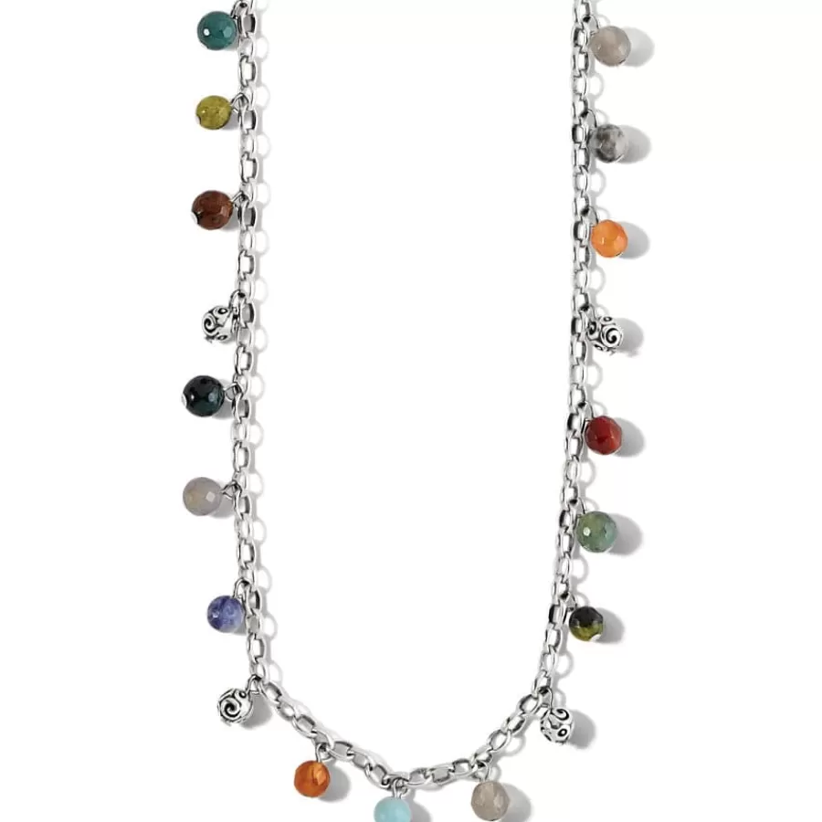 Necklaces>Brighton Contempo Desert Sky Droplet Necklace Silver-Multi